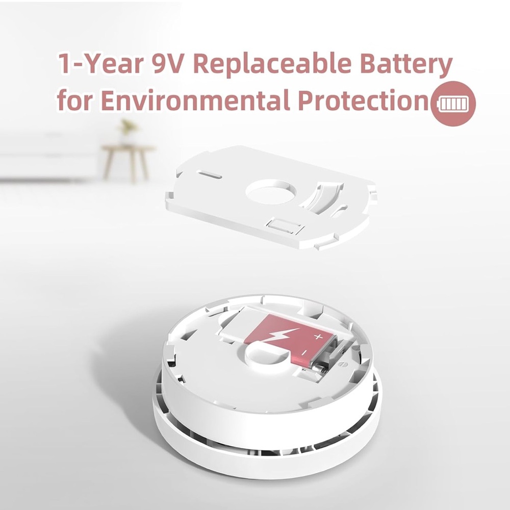 Wireless Smoke Detector Set - White - Picture 4 of 7